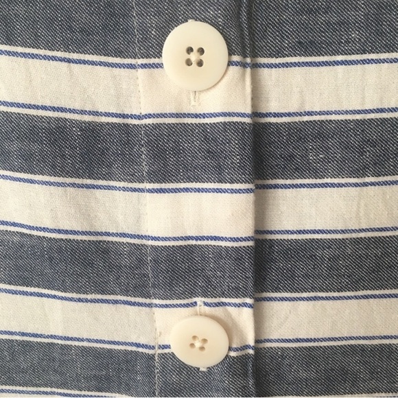 Madewell Stripe Play-Button Back Dress S - Picture 5 of 7